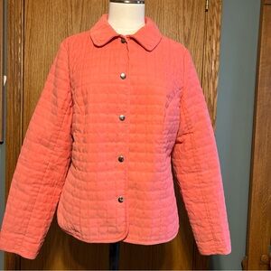 Briggs New York Quilted Dress Jacket   Woman Size 14 Quilted Lined Casual Granny
